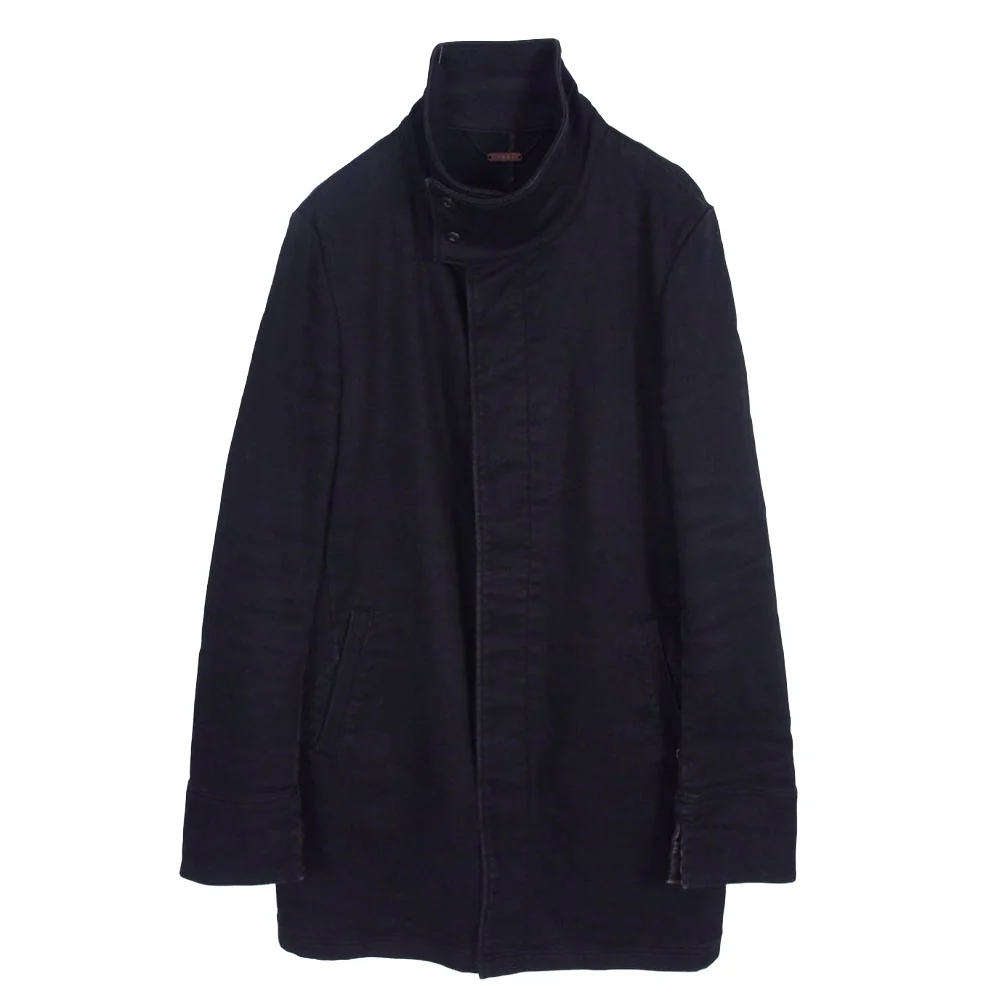 ROAR ロアー 二丁拳銃釦 比翼 スタンドカラー コート ブラック系 2【中古】