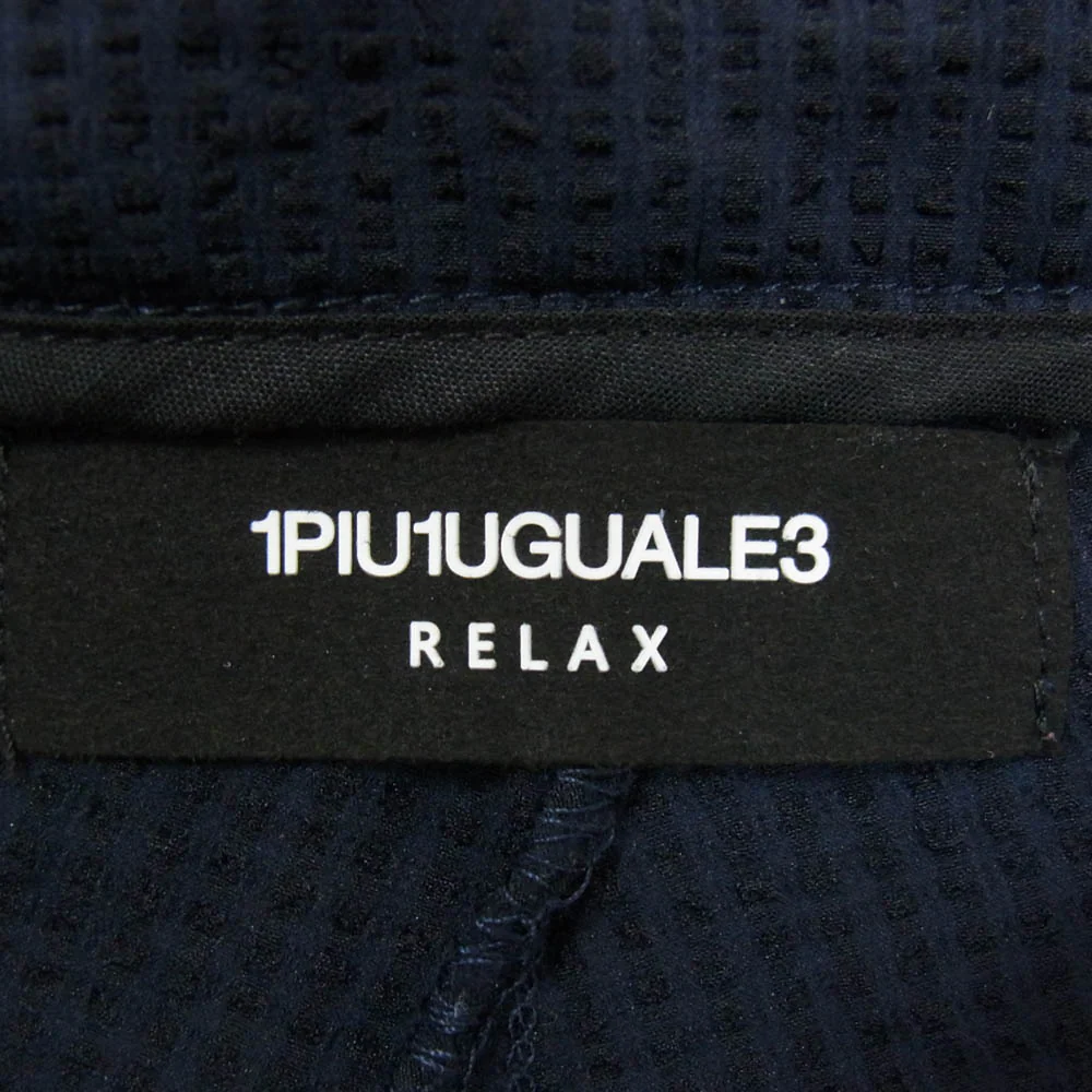 1piu1uguale3 ウノピュウノウグァーレトレ USB-23048 RELAX 刺繍 シアサッカー リラックス ショーツ ハーフパンツ ショートパンツ ネイビー系 XXL【中古】 - Image 3