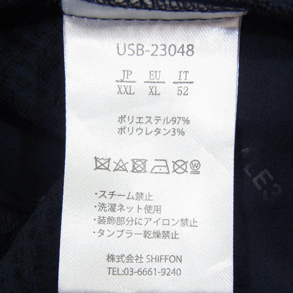 1piu1uguale3 ウノピュウノウグァーレトレ USB-23048 RELAX 刺繍 シアサッカー リラックス ショーツ ハーフパンツ ショートパンツ ネイビー系 XXL【中古】 - Image 4