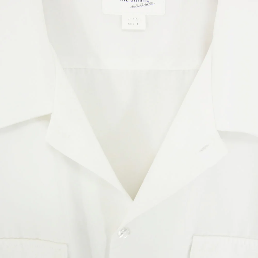 CRIMIE クライミー CR1-02D3-SS03 FLAP POCKET EASY CARE SHORT SLEEVE SHIRT フラップ ポケット サテン 半袖 シャツ ホワイト系 XL【中古】 - Image 3