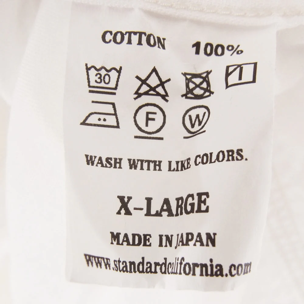 STANDARD CALIFORNIA スタンダードカリフォルニア ロゴワッペン 長袖 シャツ ホワイト系 XL【中古】 - Image 6