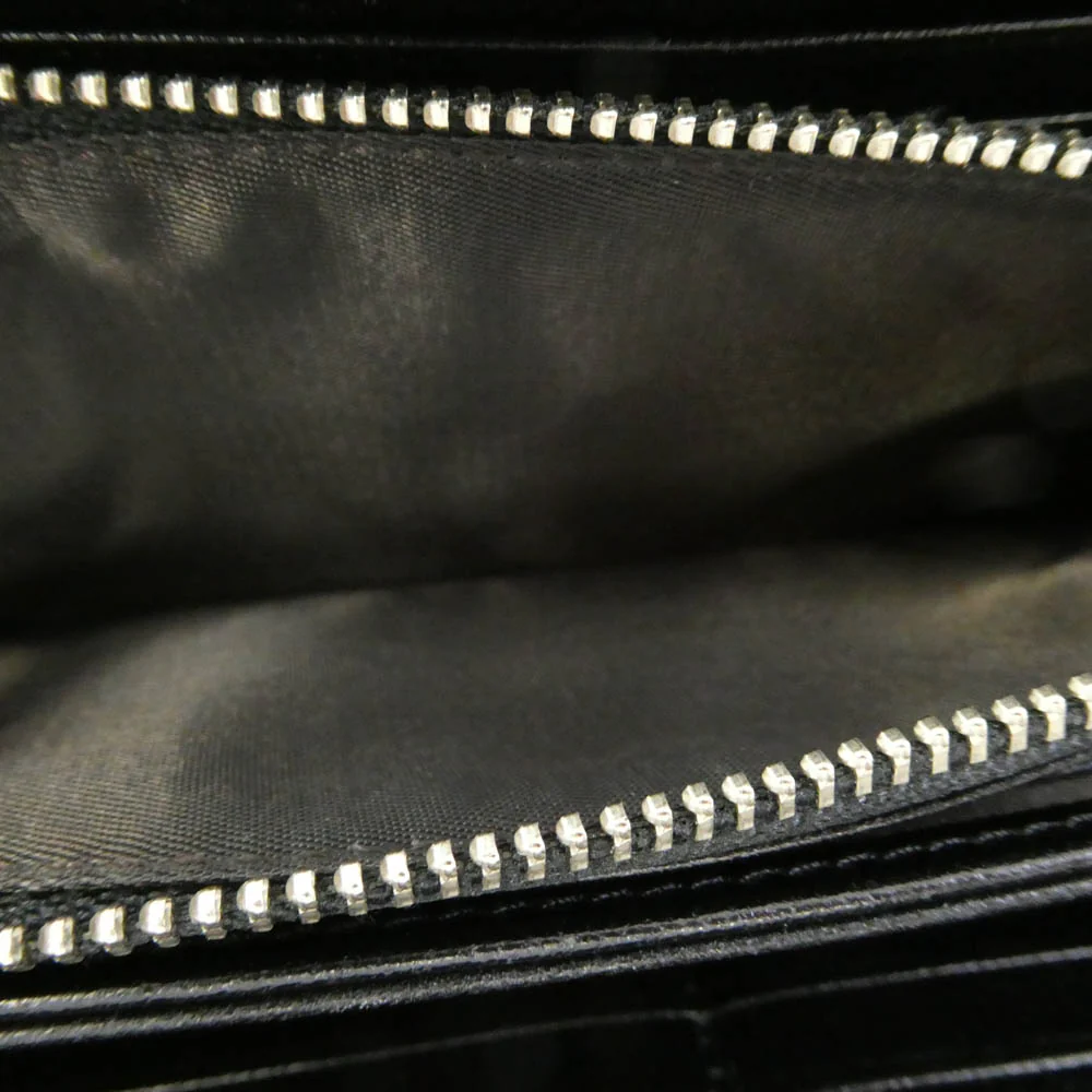 エルイーディーバイツ ラウンドファスナー レザー ロングウォレット 長財布 ブラック系【中古】 - Image 5