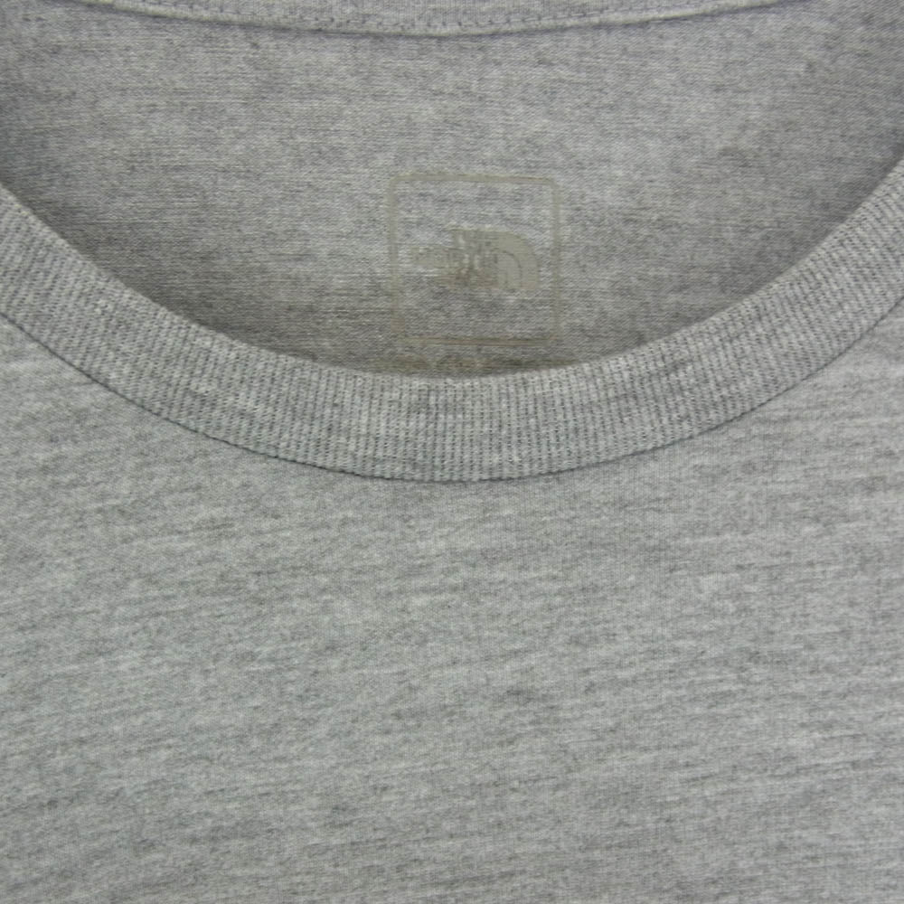 THE NORTH FACE ノースフェイス NT31894 SIGNBOARD TEE サインボード ロゴプリント ランニング Tシャツ 半袖カットソー グレー系 M【中古】 - Image 3