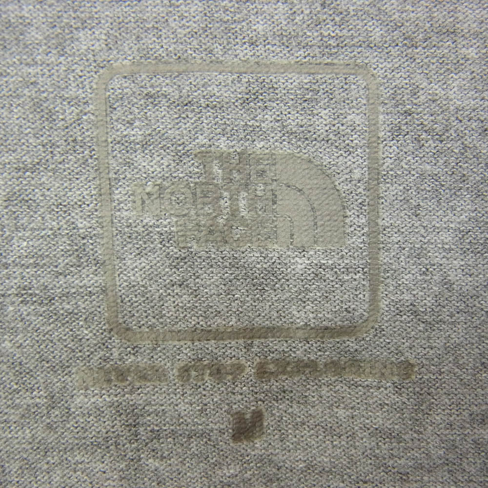 THE NORTH FACE ノースフェイス NT31894 SIGNBOARD TEE サインボード ロゴプリント ランニング Tシャツ 半袖カットソー グレー系 M【中古】 - Image 4