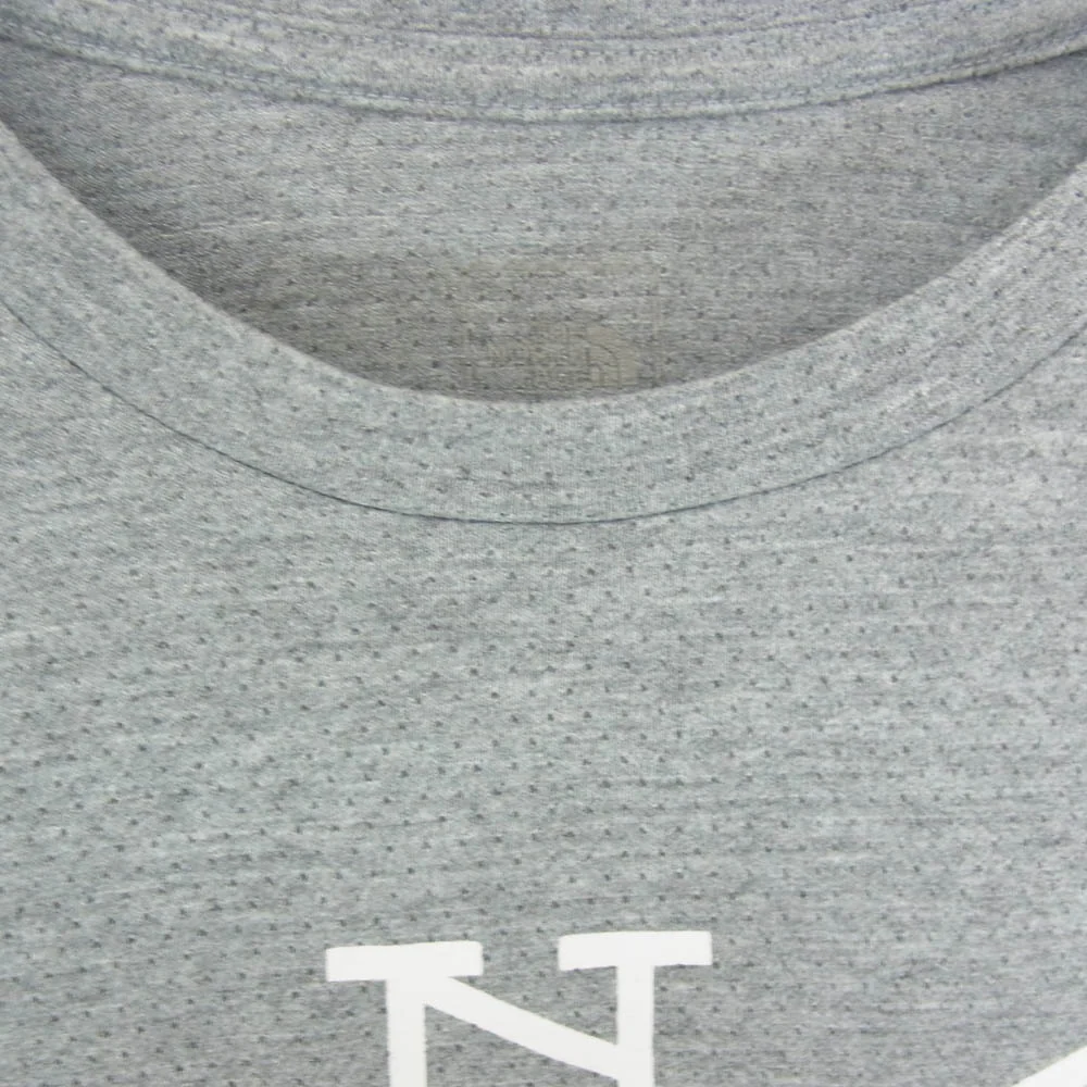THE NORTH FACE ノースフェイス NT11869 メッシュ ロゴプリント ランニング Tシャツ 半袖カットソー グレー系 M【中古】 - Image 3