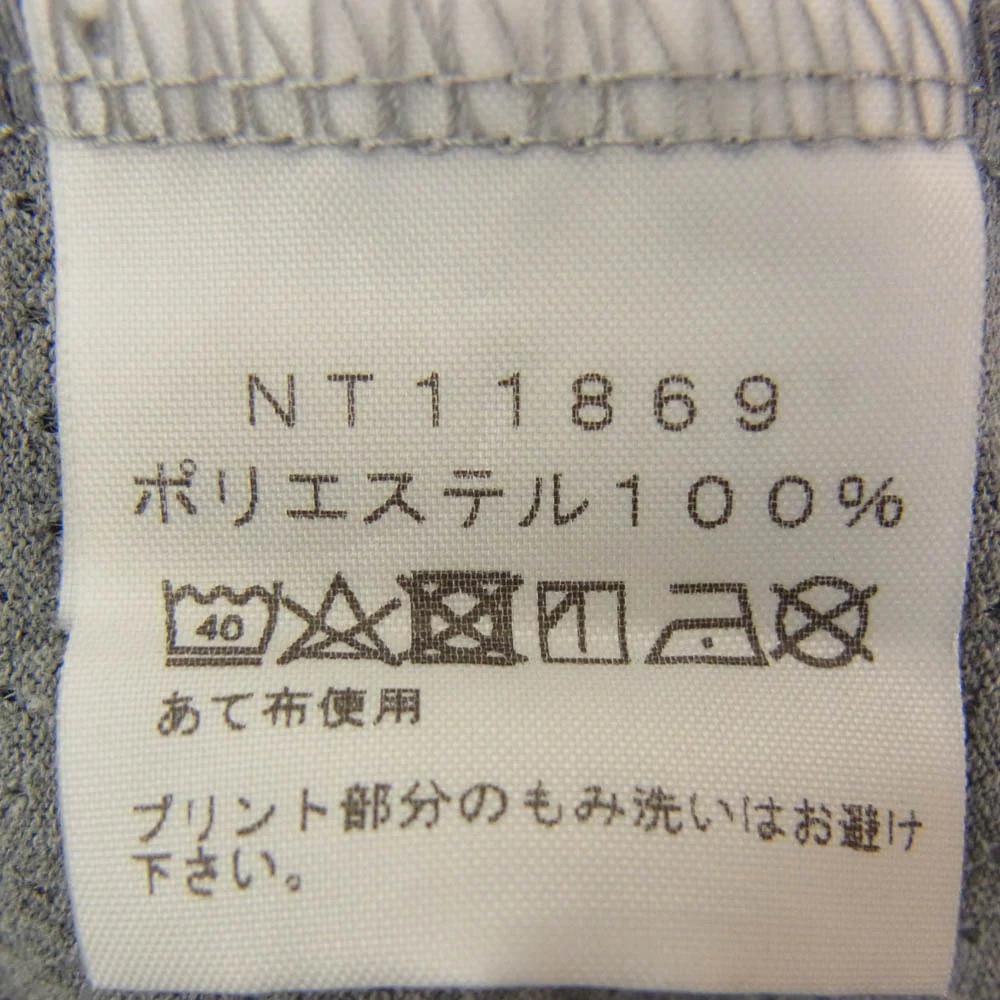 THE NORTH FACE ノースフェイス NT11869 メッシュ ロゴプリント ランニング Tシャツ 半袖カットソー グレー系 M【中古】 - Image 4