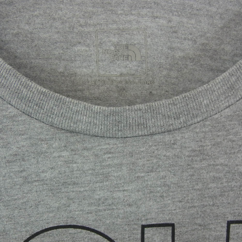 THE NORTH FACE ノースフェイス NT31874 OUTLINE MA LG TEE アウトライン ロゴ プリント ランニング Tシャツ 半袖カットソー グレー系 M【中古】 - Image 3