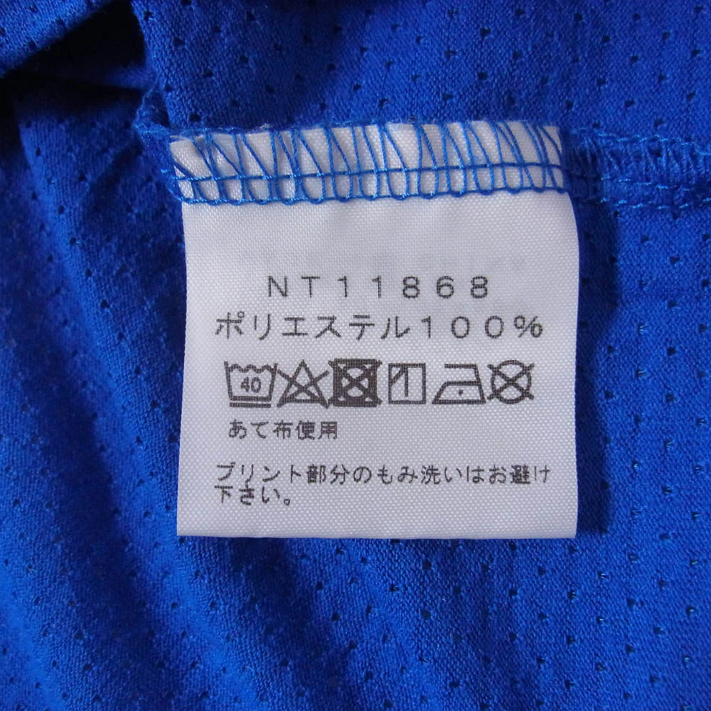 THE NORTH FACE ノースフェイス NT11868 DAIAGONAL LOGO MESH TEE ダイアゴナル ロゴ メッシュ ロゴプリント ランニング Tシャツ 半袖カットソー ブルー ブルー系 M【中古】 - Image 5