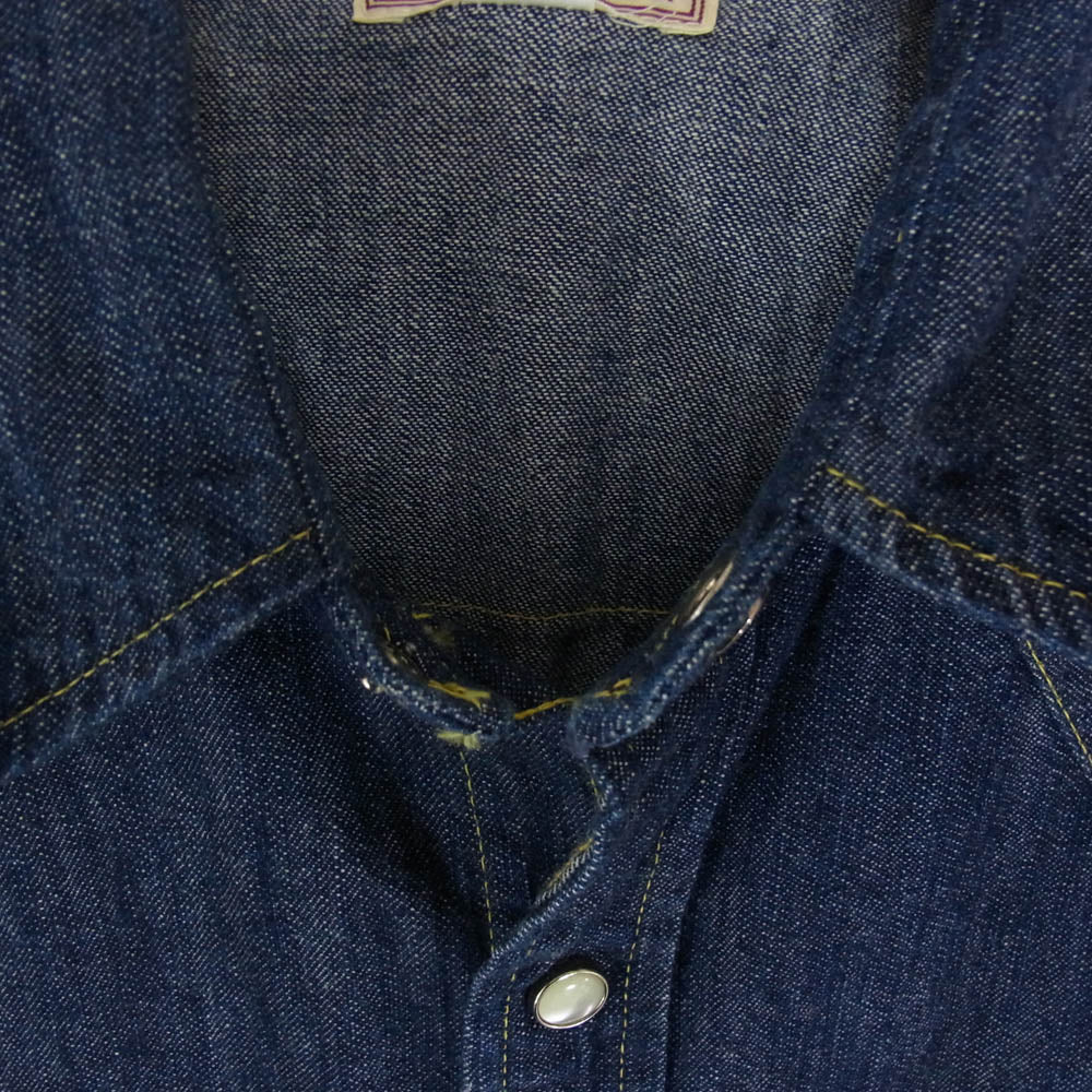 The REAL McCOY'S ザリアルマッコイズ joe mccoy western ranchman Lot107 ジョーマッコイ ウエスタン デニムシャツ インディゴブルー系 15【中古】 - Image 3