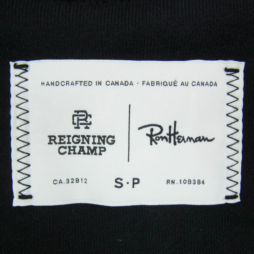Ron Herman ロンハーマン × REIGNING CHAMP レイニングチャンプ スウェット ジャケット ブラック系 S【中古】 - Image 5