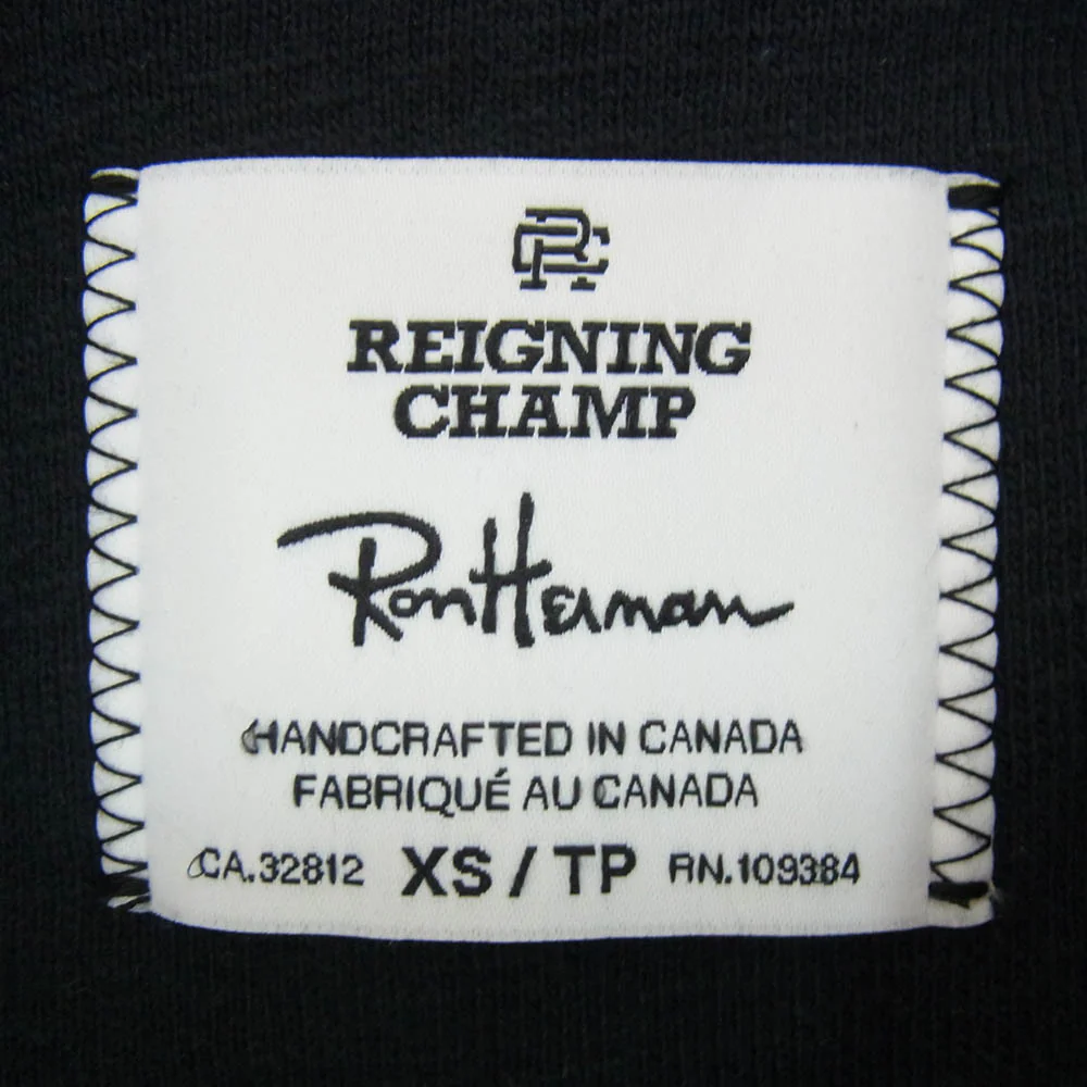 Ron Herman ロンハーマン RC-4051 × REIGNING CHAMP レイニングチャンプ Slub Terry Jacket スウェット ジャケット ブラック系 S【中古】 - Image 5