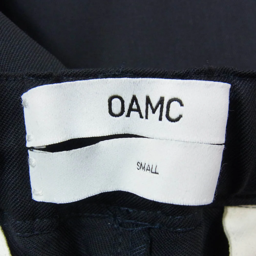 OAMC オーエーエムシー イージーウエスト クロップド スラックス パンツ ネイビー系 S【中古】 - Image 3