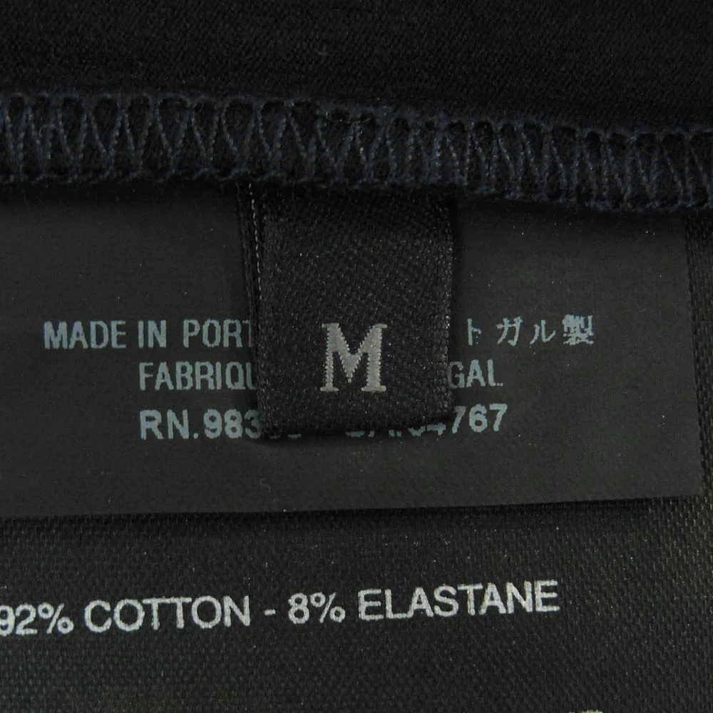 PRADA SPORTS プラダスポーツ バックジップポケット ラバーロゴ 半袖 Tシャツ ポルトガル製 ダークネイビー系 M【中古】 - Image 5