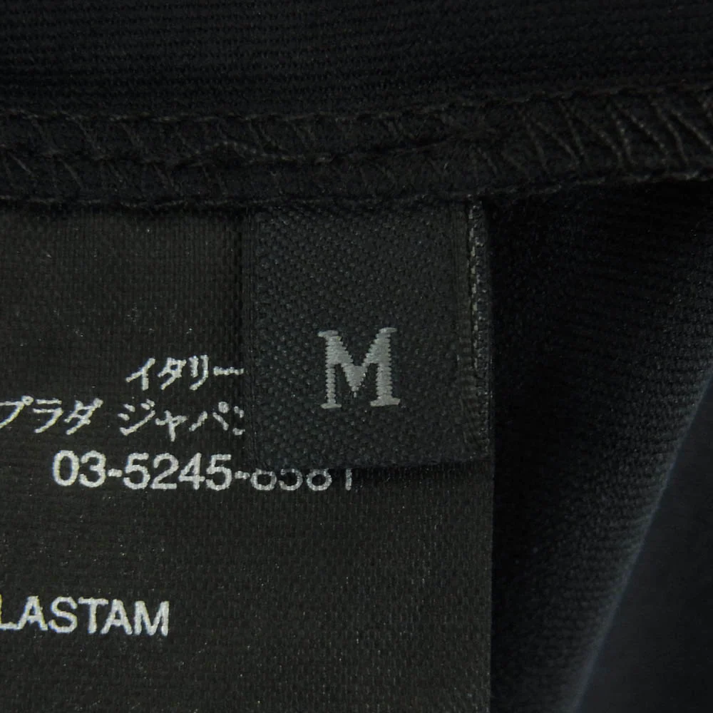 PRADA SPORTS プラダスポーツ バックジップポケット ラバーロゴ 半袖 Tシャツ ダークネイビー系 黒に近いダークネイビー系 M【中古】 - Image 5