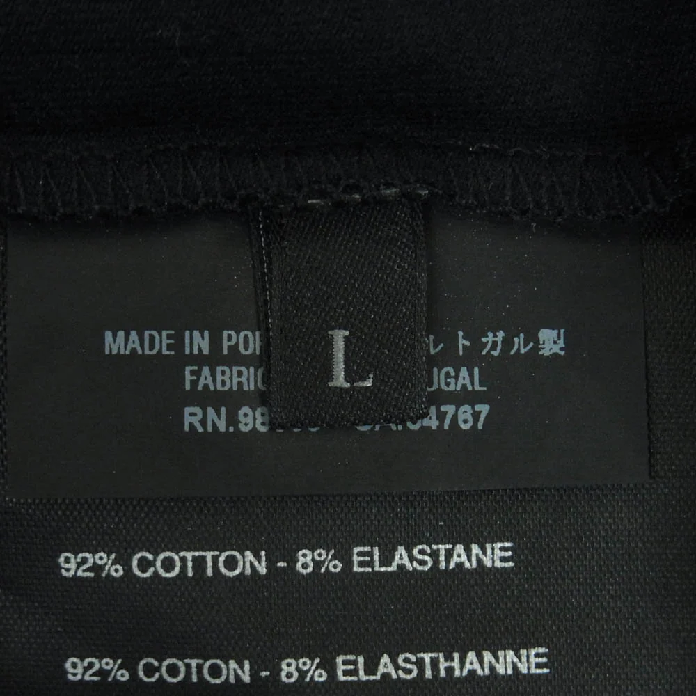 PRADA SPORTS プラダスポーツ 00s パイピング ハーフジップ 半袖 ポロシャツ ポルトガル製 ダークネイビー系 L【中古】 - Image 5