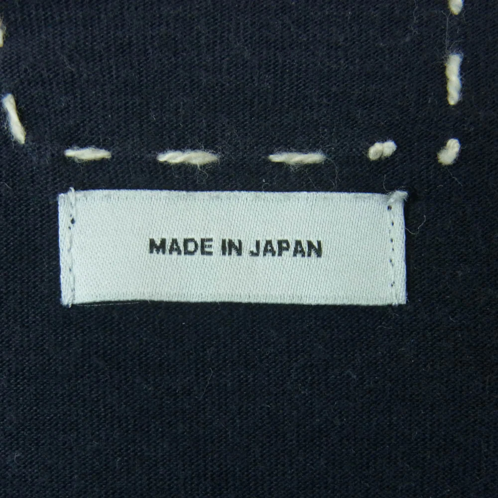 VISVIM ビズビム クルーネック Tシャツ 半袖 カットソー 日本製 ダークネイビー系 1【中古】 - Image 4