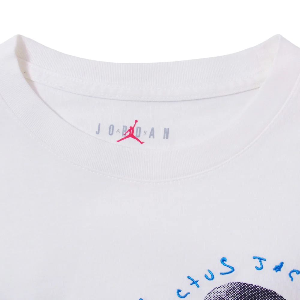 NIKE AIR JORDAN ナイキ ジョーダン 21AW DJ0619-133 Air Jordan Travis Scott Fragment Tee White トラヴィススコット フラグメント 半袖 Tシャツ オフホワイト系 165/84A【中古】 - Image 3