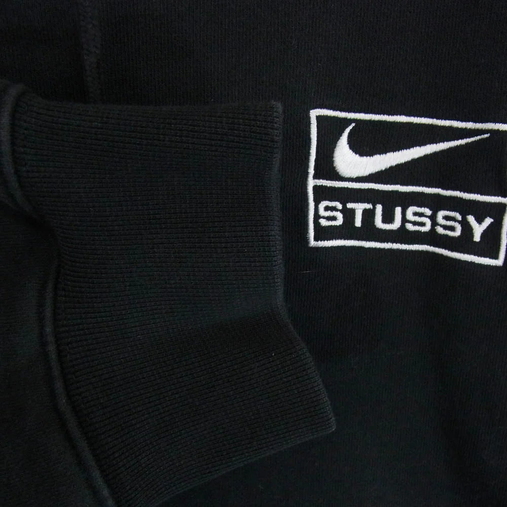 NIKE ナイキ 24AW FJ9175-010 x STUSSY Stone Washed Fleece Zip Hoodie ステューシー ストーン ウォッシュ フリース ジップ フーディー パーカー ブラック系 M【中古】 - Image 4