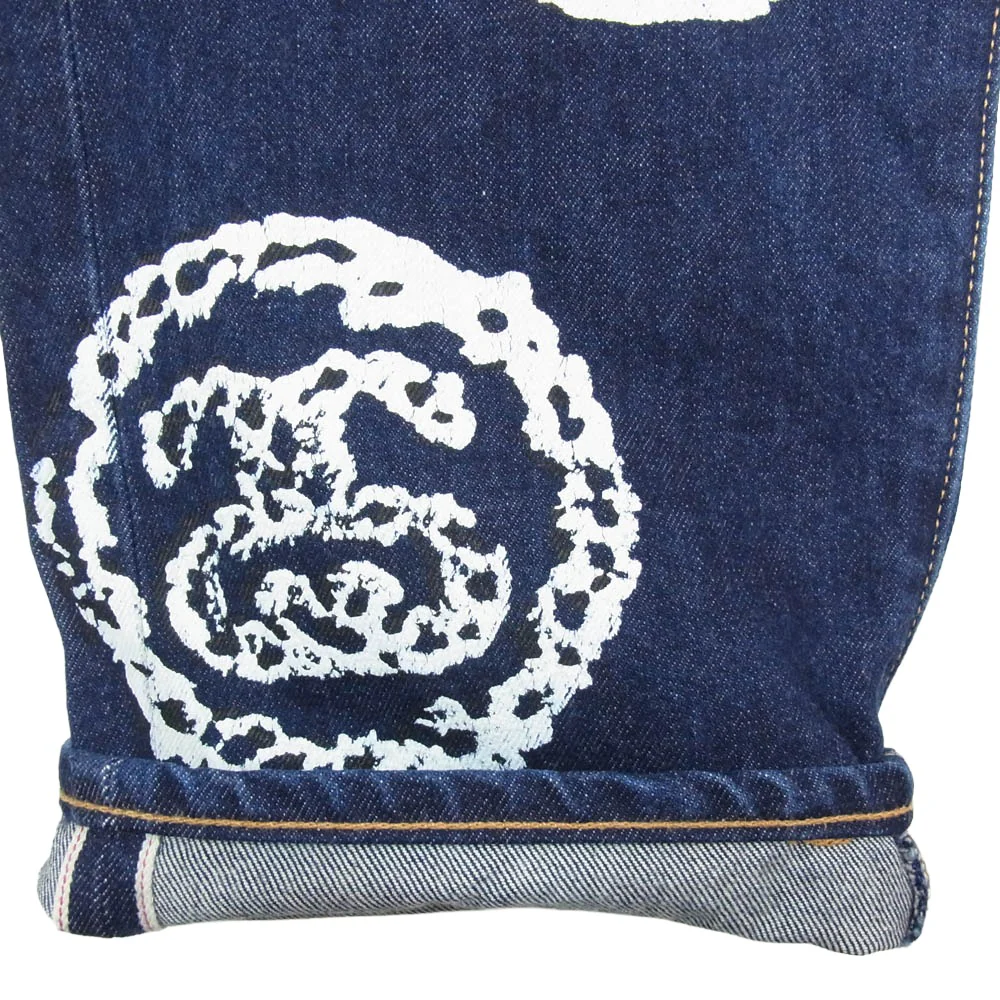 STUSSY ステューシー A1592-0000 x LEVI'S × DENIM TEARS 501DT リーバイス デニムティアーズ インディゴ デニムパンツ インディゴブルー系 32【中古】 - Image 6