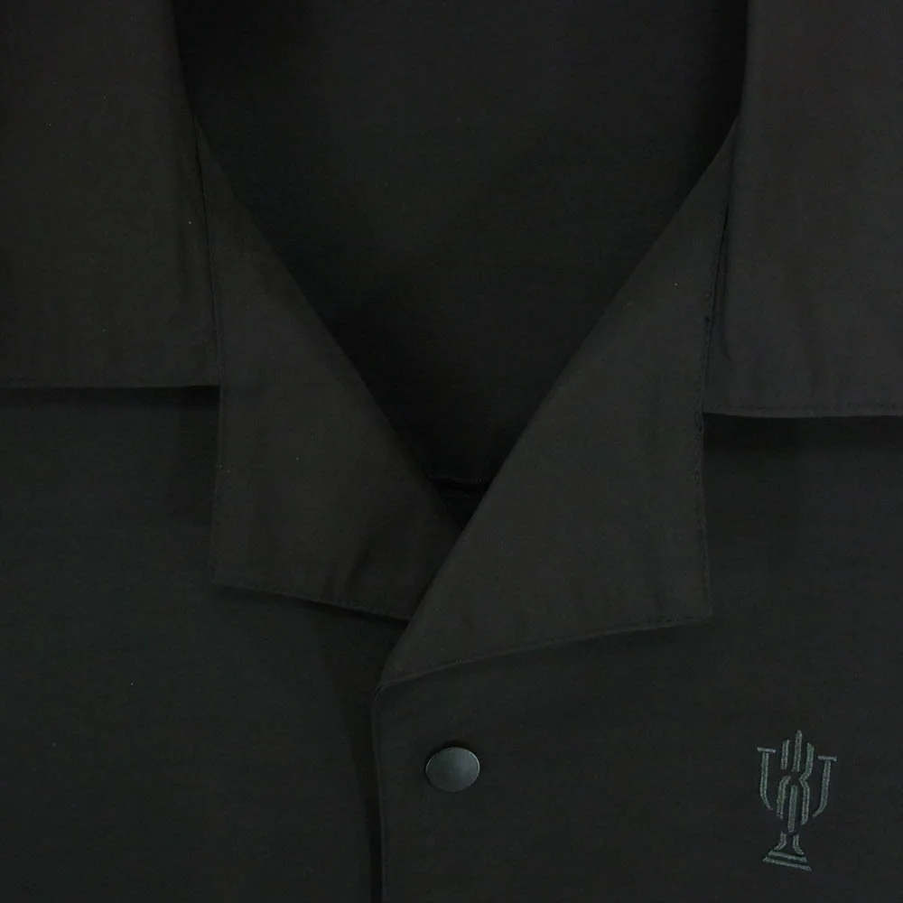 NIKE ナイキ FQ3846-010 JORDAN BRAND ジョーダンブランド M J TR SHOOTING SHIRT BLACK ナイロン 開襟 半袖シャツ ブラック系 M【美品】【中古】 - Image 3