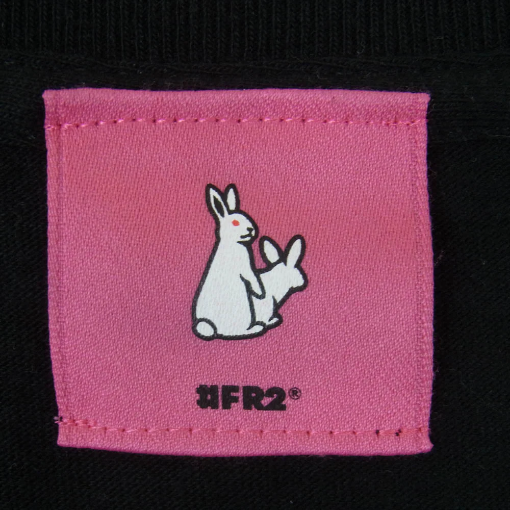 #FR2 エフアールツー 梅 Neon T-shirt ネオン バックプリント Tシャツ 半袖 カットソー 中国製 ブラック系 L【中古】 - Image 4