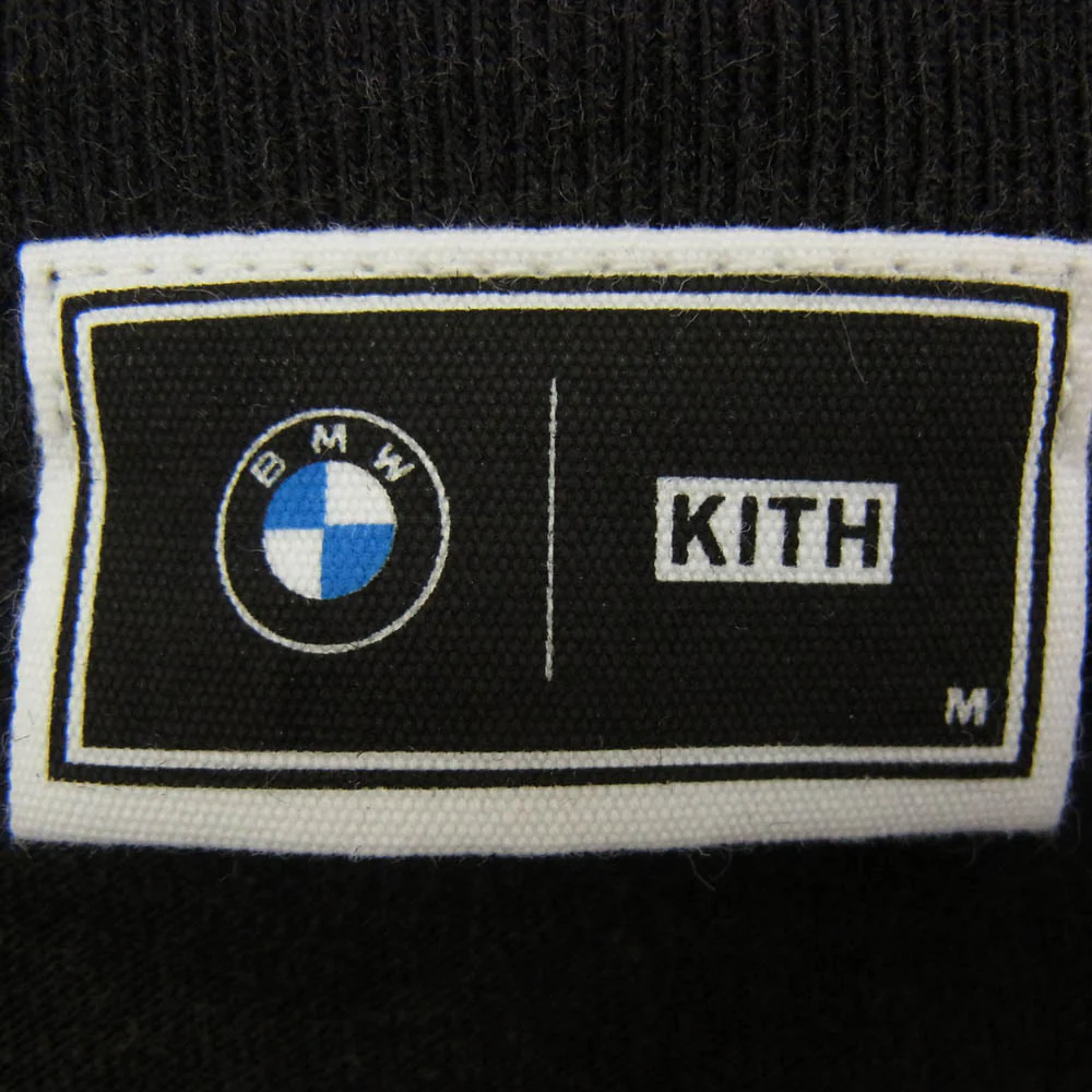 KITH キス 24AW KMH033030 × BMW ビーエムダブリュー Technoviolet Vintage Tee ヴィンテージ加工 ロゴプリント Tシャツ 半袖カットソー ブラック系 M【新古品】【未使用】【中古】 - Image 4