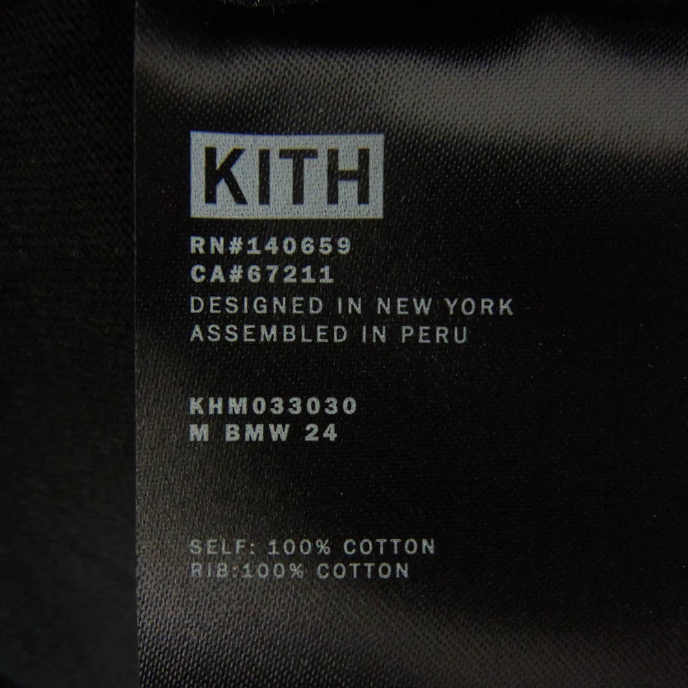 KITH キス 24AW KMH033030 × BMW ビーエムダブリュー Technoviolet Vintage Tee ヴィンテージ加工 ロゴプリント Tシャツ 半袖カットソー ブラック系 M【新古品】【未使用】【中古】 - Image 5