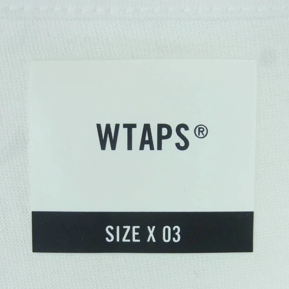 WTAPS ダブルタップス 22AW 222PCDT-ST01S EVIL TIP TEE イヴィル ティップ フロント ロゴ Tシャツ 半袖 カットソー ホワイト系 03【美品】【中古】 - Image 4