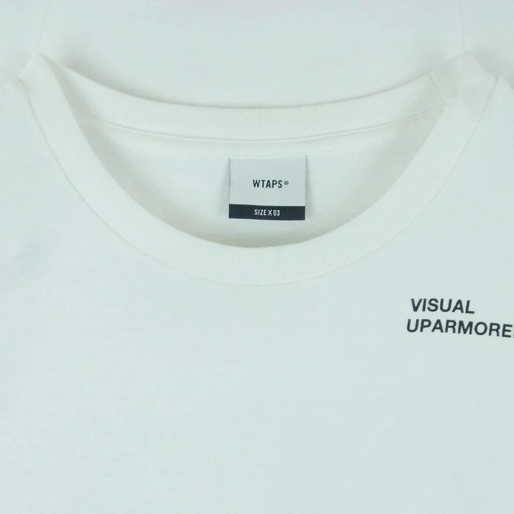 WTAPS ダブルタップス 23SS 231ATDT-LTM02S VISUAL UPARMORED LS COTTON ビジュアル アップアーマード コットン ロングスリーブ 長袖 Tシャツ カットソー ホワイト系 03【中古】 - Image 3