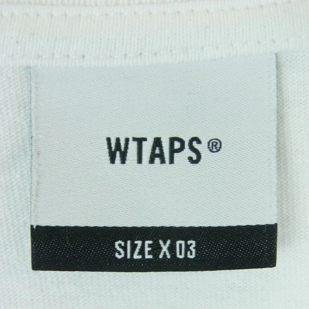 WTAPS ダブルタップス 23SS 231ATDT-LTM02S VISUAL UPARMORED LS COTTON ビジュアル アップアーマード コットン ロングスリーブ 長袖 Tシャツ カットソー ホワイト系 03【中古】 - Image 5