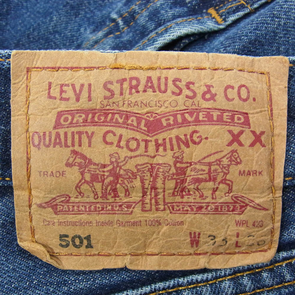 Levi's リーバイス 501-0101 ユーロ フランス製 99年製 裏刻印275 デニム パンツ インディゴブルー系 33【中古】 - Image 3