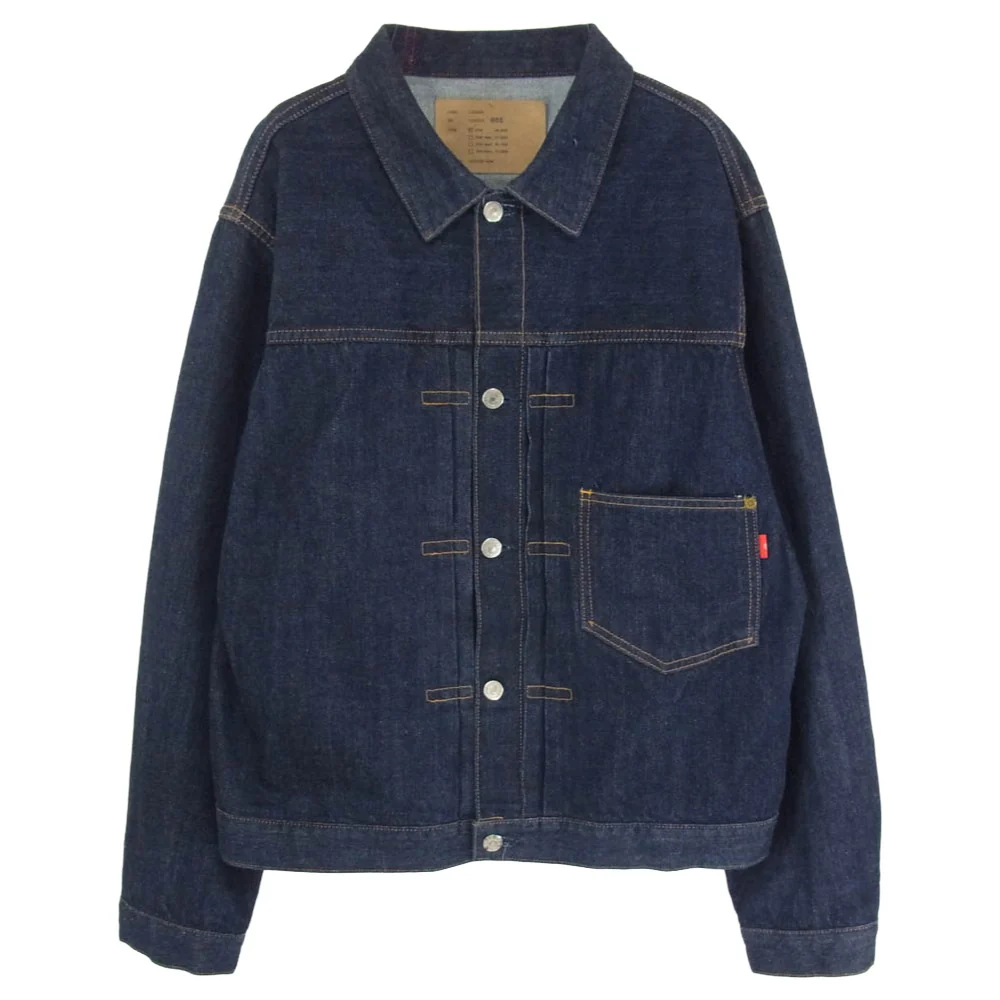 Anachronorm アナクロノーム CONTEXT-005 FRONT TUCK DENIM JACKET コットン デニム ジャケット インディゴブルー系 02【中古】