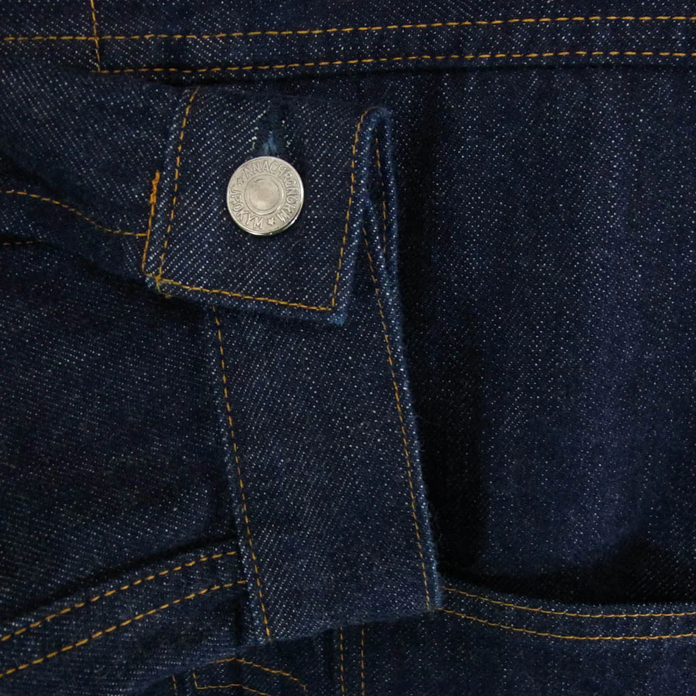 Anachronorm アナクロノーム CONTEXT-005 FRONT TUCK DENIM JACKET コットン デニム ジャケット インディゴブルー系 02【中古】 - Image 4