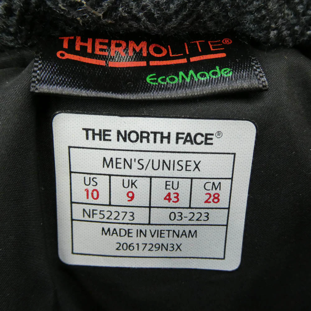 THE NORTH FACE ノースフェイス NF52273 Nuptse Bootie Short ヌプシ ブーティ ショート スノーブーツ グレー系 28cm【中古】 - Image 7