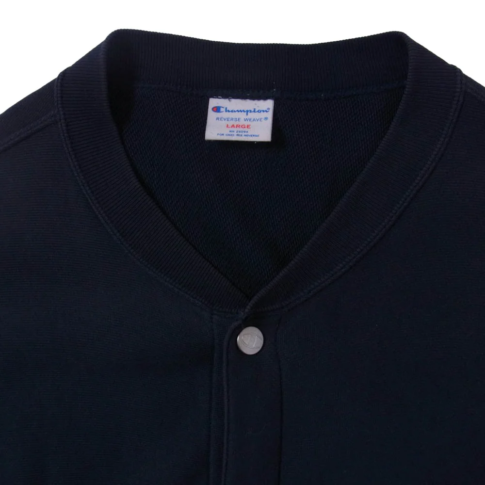 Champion チャンピオン C8-N016R リバースウィーブ スウェット スナップジャケット ブルゾン ダークネイビー系 L【中古】 - Image 3