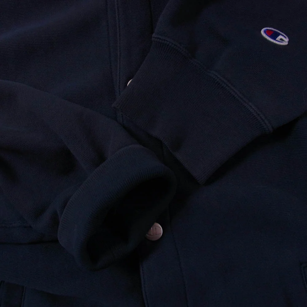 Champion チャンピオン C8-N016R リバースウィーブ スウェット スナップジャケット ブルゾン ダークネイビー系 L【中古】 - Image 4