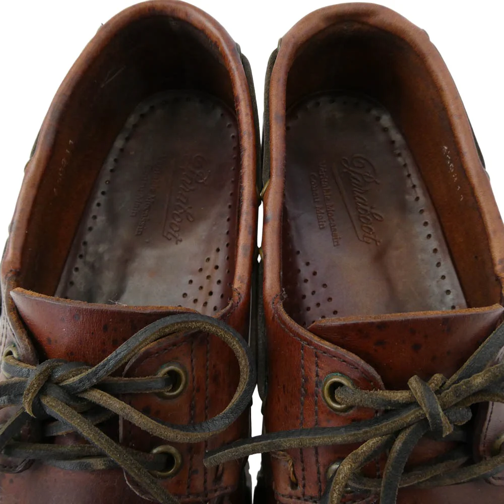 Paraboot パラブーツ BARTH MARINE バース レザー デッキシューズ ブラウン系 UK6.5【中古】 - Image 5
