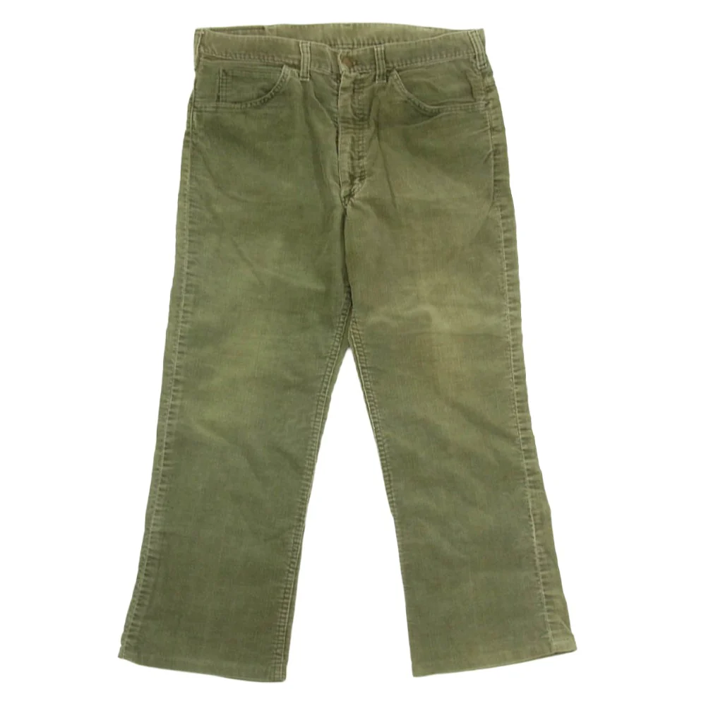 Lee リー Vintage ヴィンテージ 70s?80s 42TALON コーデュロイ パンツ カーキ系 サイズ表記無【中古】