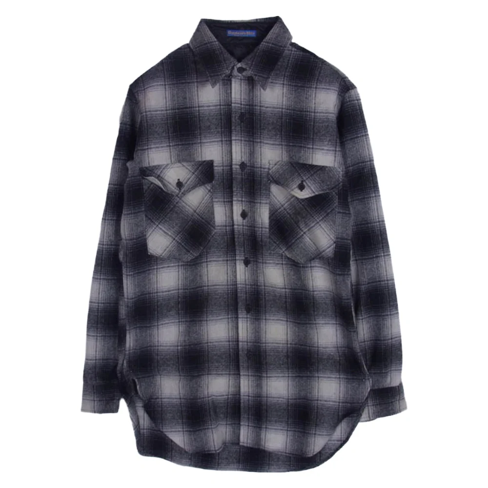 PENDLETON ペンドルトン Vintage ヴィンテージ 70s ウール 長袖 チェック シャツ ブラック系 S【中古】