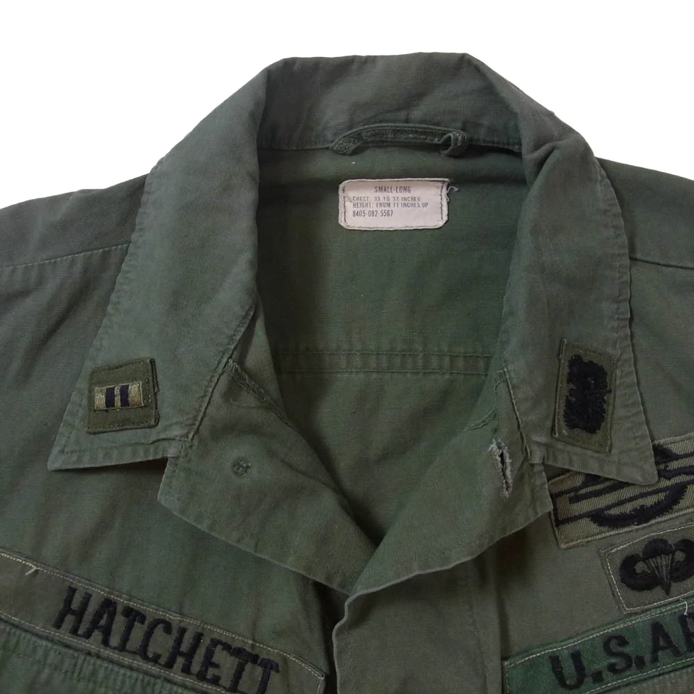 ユーエスアーミー DSA-100-67-C-3213 Vintage ヴィンテージ 60s 3rdタイプ 前期 米軍実物 ジャングル ファティーグ ジャケット カーキ系 CHEST/33,TU37【中古】 - Image 3