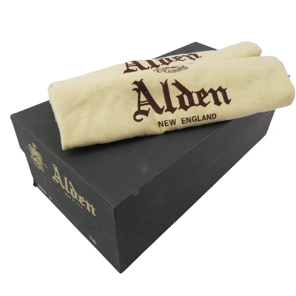 ALDEN オールデン バーニーズニューヨーク別注 クロムエクセル ネイビー タンカー ブーツ ブラック系 7.5【中古】 - Image 8
