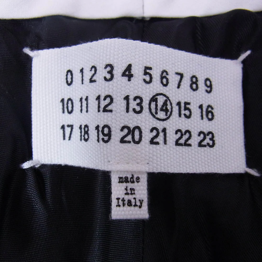 MAISON MARGIELA メゾンマルジェラ 18AW S50KA0428 14ライン ボタンフライ スラックス パンツ ネイビー系 165/68A【中古】 - Image 3