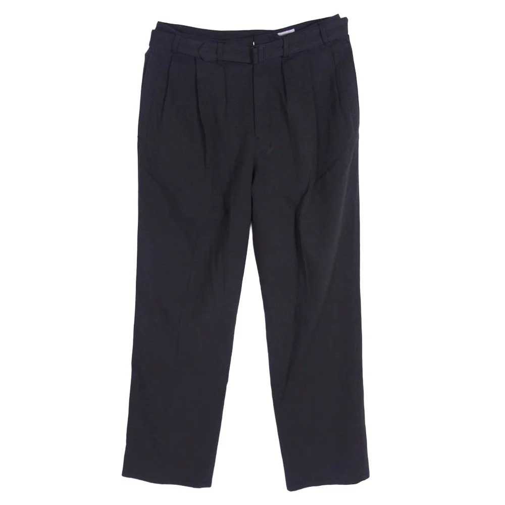 LEMAIRE ルメール PA314 LF842 LOOSE PLEATED PANTS ルーズ プリーツ ベルテッド パンツ チャコール系 46【中古】
