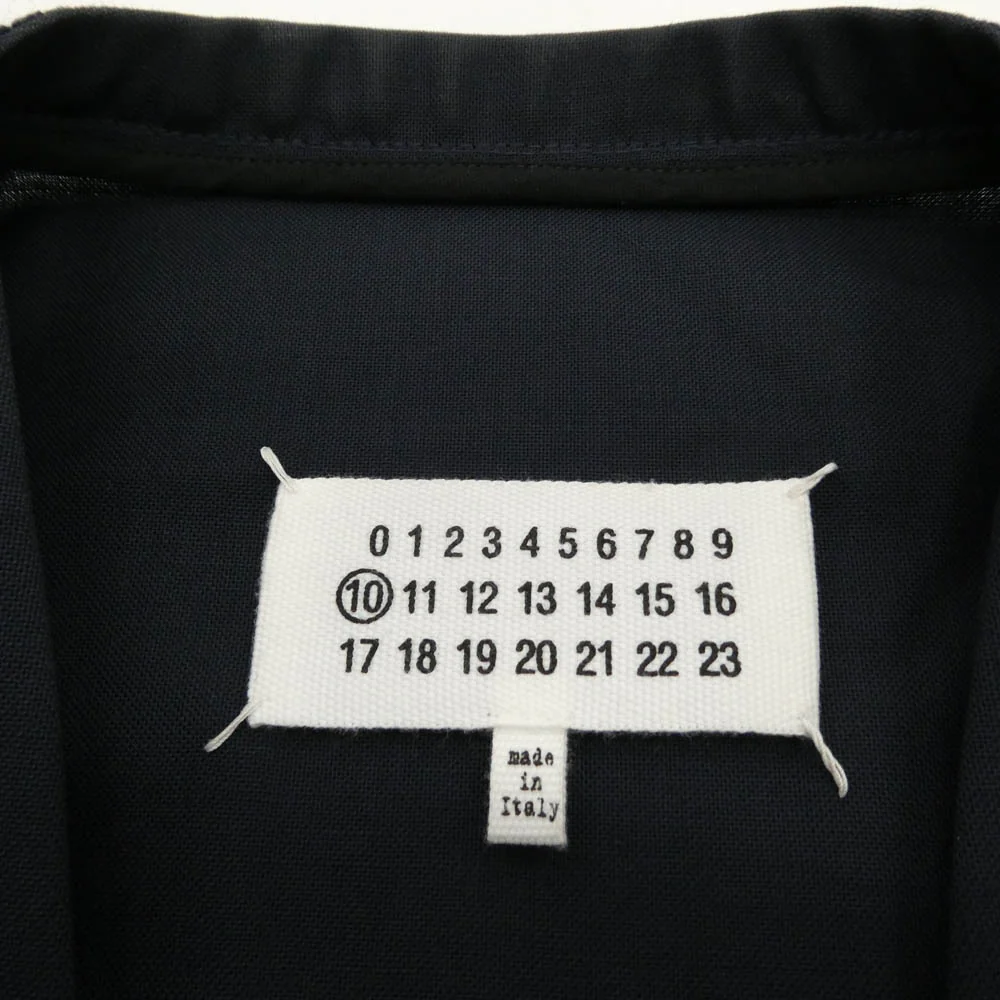 MAISON MARGIELA メゾンマルジェラ 18AW S50BN0357 10ライン 四つタグ ノーカラー テーラード ジャケット ネイビー系 48【中古】 - Image 5