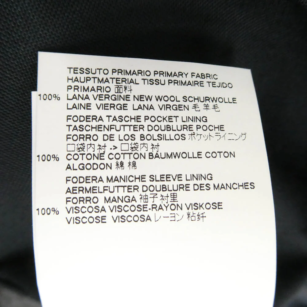 MAISON MARGIELA メゾンマルジェラ 18AW S50BN0357 10ライン 四つタグ ノーカラー テーラード ジャケット ネイビー系 48【中古】 - Image 7