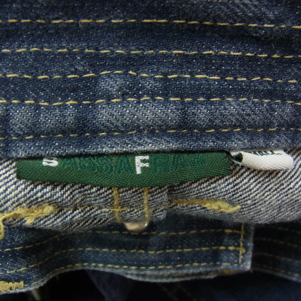 SASAFRAS ササフラス Fall Leaf Sprayer Pants フォールリーフ スプレイヤー デニムパンツ S インディゴブルー系 S【中古】 - Image 3