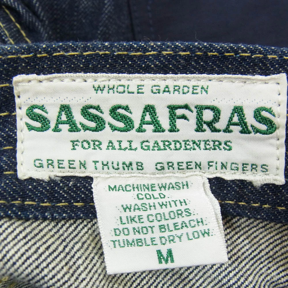 SASAFRAS ササフラス Fall Leaf Sprayer Pants フォールリーフ スプレイヤー デニムパンツ M インディゴブルー系 M【中古】 - Image 3