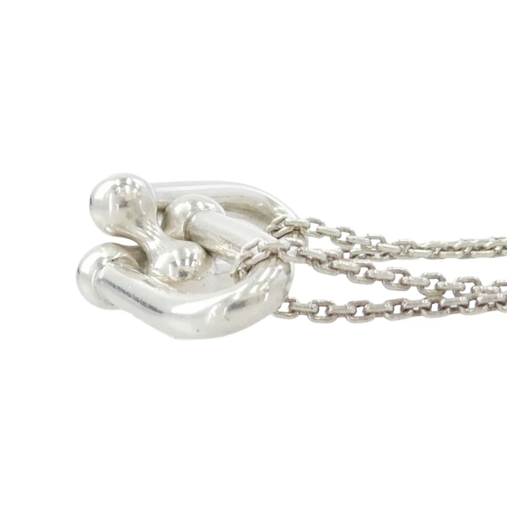 TIFFANY&Co. ティファニー ハードウェア ラージ ダブルリンク ネックレス ペンダント シルバー系【中古】 - Image 4