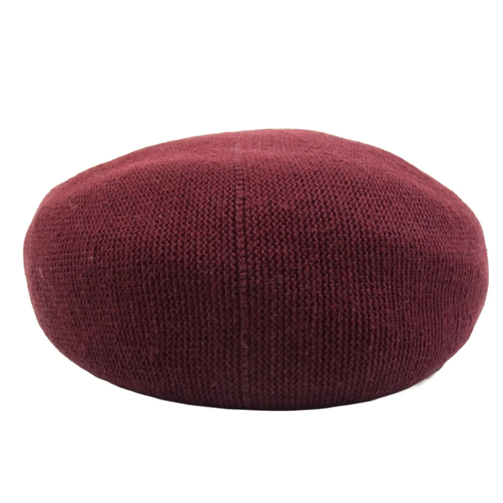 CHALLENGER チャレンジャー COTTON BERET コットン ベレー帽 バーガンディー エンジ系【中古】 - Image 3