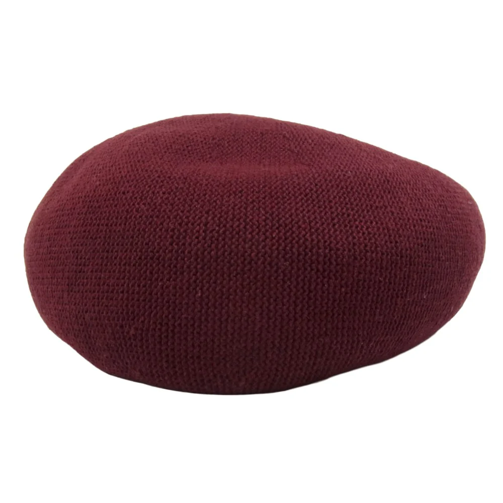 CHALLENGER チャレンジャー COTTON BERET コットン ベレー帽 バーガンディー エンジ系【中古】 - Image 4